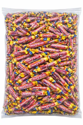 Produktbild von 250x Kaustangen Chewy Fruit einzeln verpackt Frucht Kaubonbons Mix