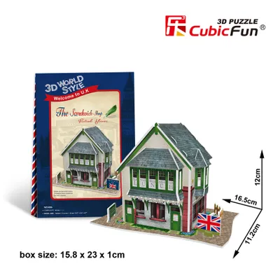 Produktbild von CUBICFUN 3D-Puzzle British Sandwich Shop 36 Teile