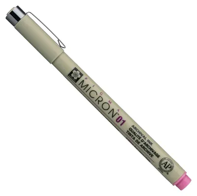Zdjęcie produktu dla Cienkopis techniczny SAKURA Pigma Micron, różowy, 0,25–0,50 mm - 01 0,25 mm