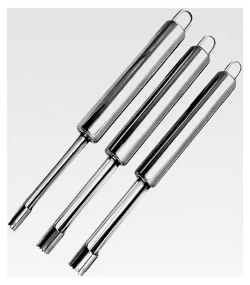 Produktbild von 3 Stück Apfelentkerner aus Edelstahl, Küchenhelfer für Obst und Gemüse (3 Größen, 1,0/1,4/2,0 cm)