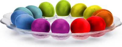 Produktbild von EIERTELLER für 14 Eier Eierplatte Glas Servierplatte Platte Teller 30 cm Ostern