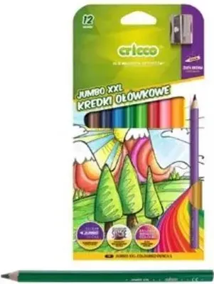 Zdjęcie produktu dla Kredki trójkątne, grube. 12 kolorów