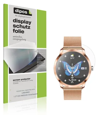 Immagine prodotto di 6x Pellicola Protettiva per LWEARKD 1.27 Zoll AMOLED Smartwatch Protezione Schermo Antiriflesso dipos