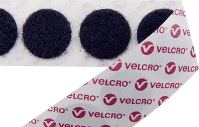 Image de VELCRO® Points Velcro Adhésifs Boucle seulement, 19mm x 125 blanc