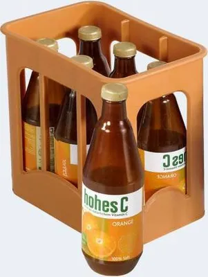 Produktbild von Tanner Kaufladen-Set Hohes C Saft 6 Flaschen scannbar 12x8x12 cm