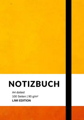 Produktbild von Notizbuch A4 dotted - 100 Seiten Soft Cover -Papier