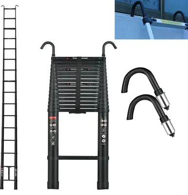 Image de Échelle télescopique de 6,2 mètres - Aluminium - Capacité de charge de 150 kg - Multifonctionnelle