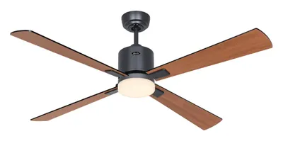 Immagine prodotto di Ventilatore da soffitto ECO NEO III 132 Grigio basalto - Nero/Teak WiFi con luce