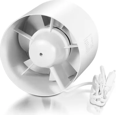 Produktbild von Peviasot Rohrventilator Lüfter Ablüfter Kanallüfter 150mm Ventilator Gebläse Lüfter mit Öllager