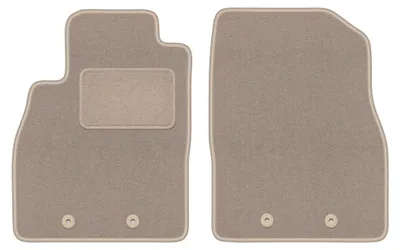 Produktbild von Velours-Fußmatten Vorne für Opel Ampera I 2012-2017 (Schrägheck) – 2-tlg, Beige, passgenau – Wielganizator LUX