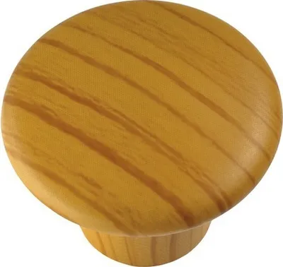 Produktbild von Möbelknopf Kunststoff Buche-Optik Ø 32 mm, 1 Stück