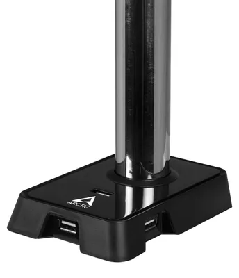 Produktbild von ARCTIC Z1 (Gen 3) - Monitorarm mit USB Hub, 15 kg, 96,5 cm (38"), 75 x 75 mm, 100 x 100 mm, Höhenverstellung, Schwarz