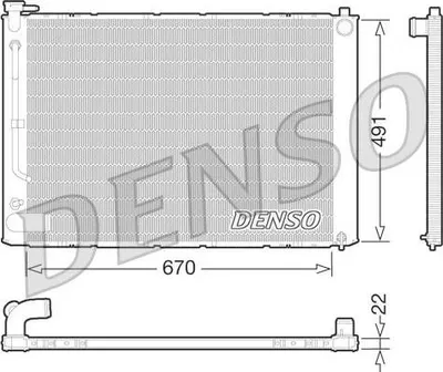 Produktbild von DENSO DRM51011 Kühler Wasserkühler Motorkühler für LEXUS RX (MHU3, GSU3, MCU3)