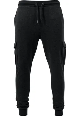 Produktbild von Urban Classics - FITTED Cargo Sweatpants charcoal - S