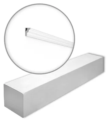 Immagine prodotto di NMC E-box NOMASTYL Noel Marquet 1 cartone con 176 strisce decorative Cornice per soffitto stile moderno colore bianco | 352 m
