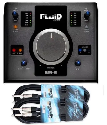 Produktbild von Fluid Audio Interface SRI-2 Interface und Monitor-Controller mit Kabel