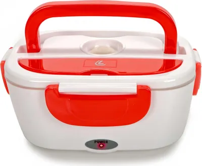 Produktbild von Lunch-Box, elektrischer Speisenwärmer, 12/24V - 50W, luftdichter Deckel mit Tragegriff, Besteckfach inkl. Löffel