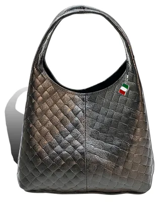 Immagine prodotto di Borsa a tracolla da donna Florence, in pelle nera, dimensioni 23x12x21, codice D2OTF837S1