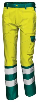 Zdjęcie produktu dla Spodnie ostrzegawcze Sir Safety Mistral, odblaskowe, wodoodporne, męskie, EN ISO 20471 klasa 2, rozmiar 56, HI-VIS ŻÓŁTY/ZIELONY
