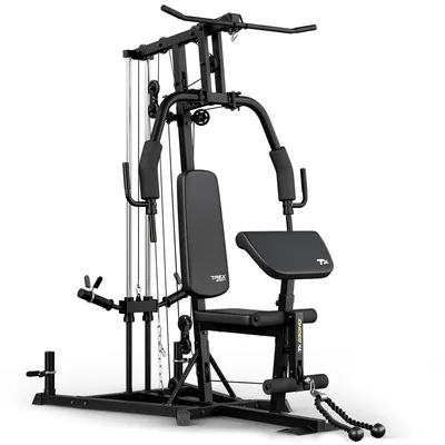 Produktbild von TREX SPORT Kraftstation TX-650HG | Fitnessstation Multistation, Seilzug oben & unten, Curlpult, Butterfly, Brustpresse, Ganzkörpertraining Hantelbank