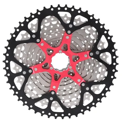 Productafbeelding van Fietscassette 12S - Lichtgewicht - 11-50T - Zilver/Zwart - Fiets Onderdeel