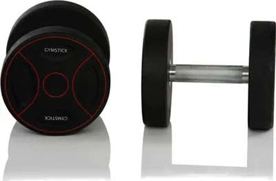 Produktbild von Gymstick Pro PolyurethanS 2 X 25kg Hantel Schwarz 25 kg Schwarz 25 kg