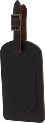 Produktbild von BUCKLE & SEAM Leder Anhänger Reisezubehör Safar Lugage Tag Brown dunkelbraun