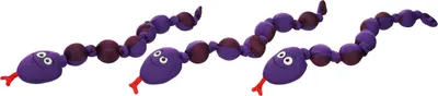 Produktbild von Flamingo Hundespielzeug Snala Schlange Emoji violett