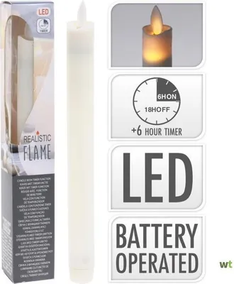Obrázek produktu pro LED svíčka DINNE CANKLE IRPORY 23 cm | S časovačem