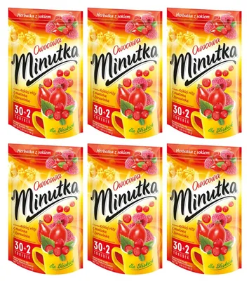 Produktbild von Minutka Früchtetee Hagebutte Himbeere Cranberry 192 Beutel - Tee mit Saft & Obst