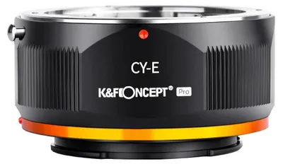 Immagine prodotto di Adattatore per obiettivi Contax Yashica su attacco Sony E - CY-E III - Messa a fuoco manuale - Compatibile con fotocamere Sony Alpha E - Realizzato in lega di alluminio e magnesio