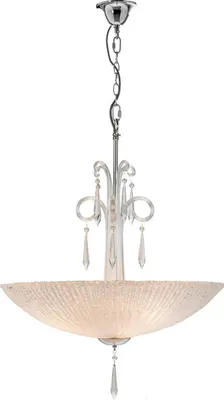 Produktbild von Casa Padrino Luxus Hängeleuchte Silber Ø 60 x H. 125 cm - Wohnzimmer Hängelampe
