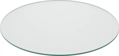 Produktbild von Relaxdays Glasplatte, Ø 60 cm, 8 mm dick, gehärtetes ESG, runde Glasscheibe für Tisch & Kamin, Tischplatte, transparent