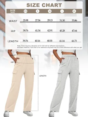 Productafbeelding van Dames cargo-joggingbroek in zwart met hoge taille, trekkoord en zes zakken