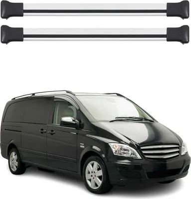 Produktbild von Dachträger Grundtäger für Mercedes Viano Vito W639 2003-2014 75kg Alu Grau 4 tlg