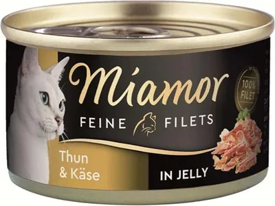 Produktbild von Miamor - Feine Filets Dose 24x100g  |  Thunfisch & Käse