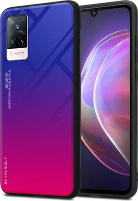Image de Cadorabo Housse pour Vivo V21 4G / 5G Housse de protection en noir Housse pour portable TPU Etui Cover Case Tempered Glas