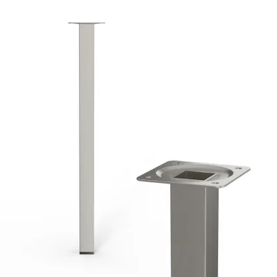 Obrázek produktu pro Walteco Nábytková noha hranatá 25x25x300mm, broušený nikl