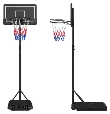 Produktbild von Basketballkorb, verstellbare Höhe, tragbares Design, Schwarz