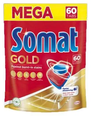 Zdjęcie produktu dla SOMAT GOLD Tabletki do zmywarek 60 szt DOYPACK