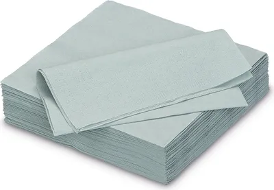 Produktbild von Servietten aus Papier 33x33cm 2-lagig 50 Stück Silber / Grau