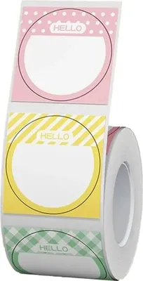 Produktbild von Niimbot B21 B1 Selbstklebende weiße Farbaufkleber, transparentes Thermoetikettenpapier, 1–5 Rollen für Etikettendrucker, Schmuck, Preisschild, B3S, Farbe 31 x 31 mm, A
