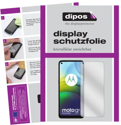 Obrázek produktu pro 2x ochrana displeje pro Motorola Moto G9 Power čirá ochranná fólie displeje dipos
