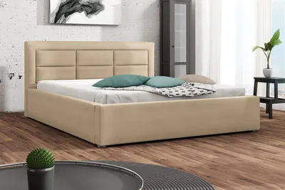 Obrázok produktu pre Manželská posteľ s roštom 140x200 PALIGEN 2 - béžová