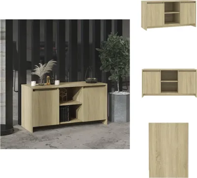 Produktbild von vidaXL TV-Schrank Sonoma-Eiche 102x37,5x52,5 cm Holzwerkstoff -  TV-Möbel