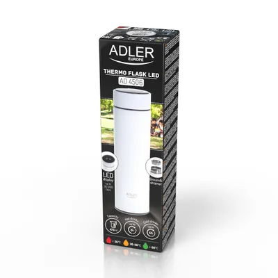 Image de Adler | Thermal Flask | AD 4506w | Material Stainless steel/Silicone | White
