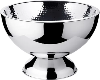 Immagine prodotto di Raffreddatore per bottiglie Edzard Cadiz (altezza 21 cm, Ø 32 cm) martellato, in acciaio inox, lucidato a specchio, a doppia parete
