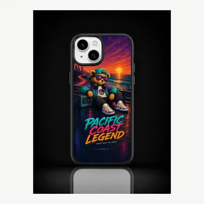 Produktbild von iPhone 15 Hülle Handyhülle Schutzhülle Case mit Pazifikküste Motiv – LUNØIR ©