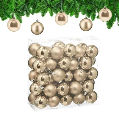 Produktbild von Christbaumkugeln-Set, 50-teilig, matt & glänzend