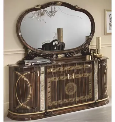 Produktbild von Casa Padrino Luxus Barock Sideboard mit Spiegel Braun / Gold -  Italy